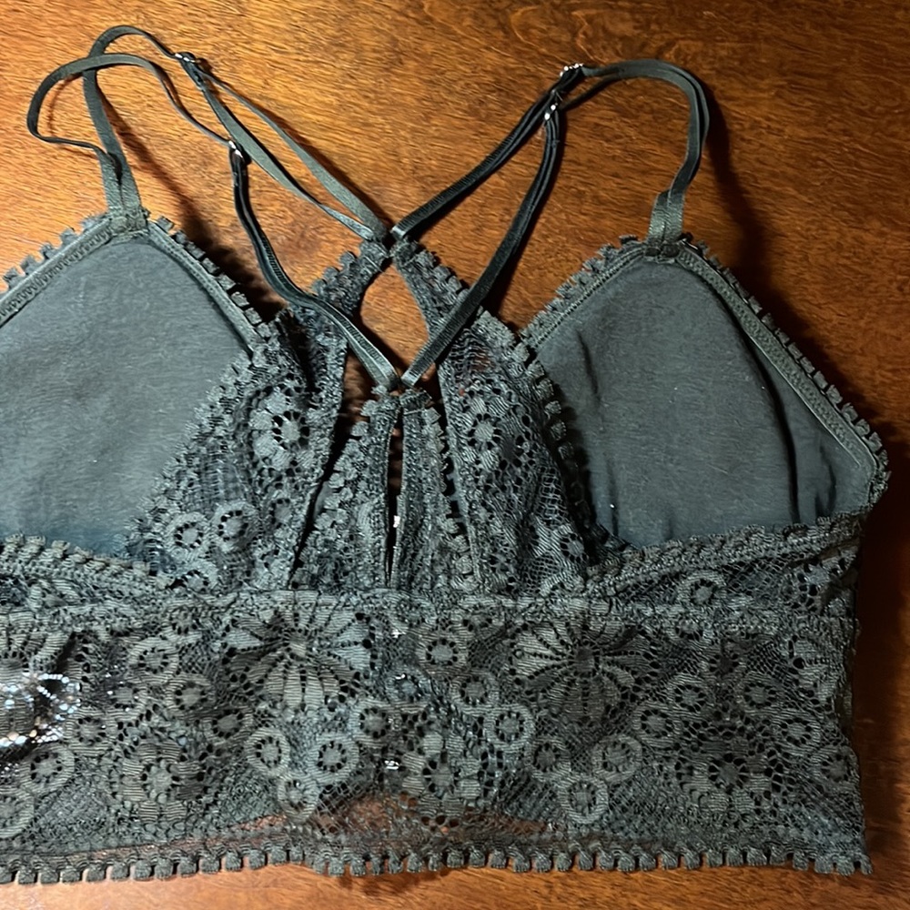 NWOT Aerie Joy Lace Padded Longline Bralette Size Small - Picture 5 of 13